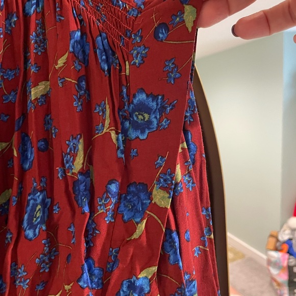 Free People Flower Fields Dress. XL. NWT. Burgundy. Floral. Long sleeve. - Picture 7 of 9